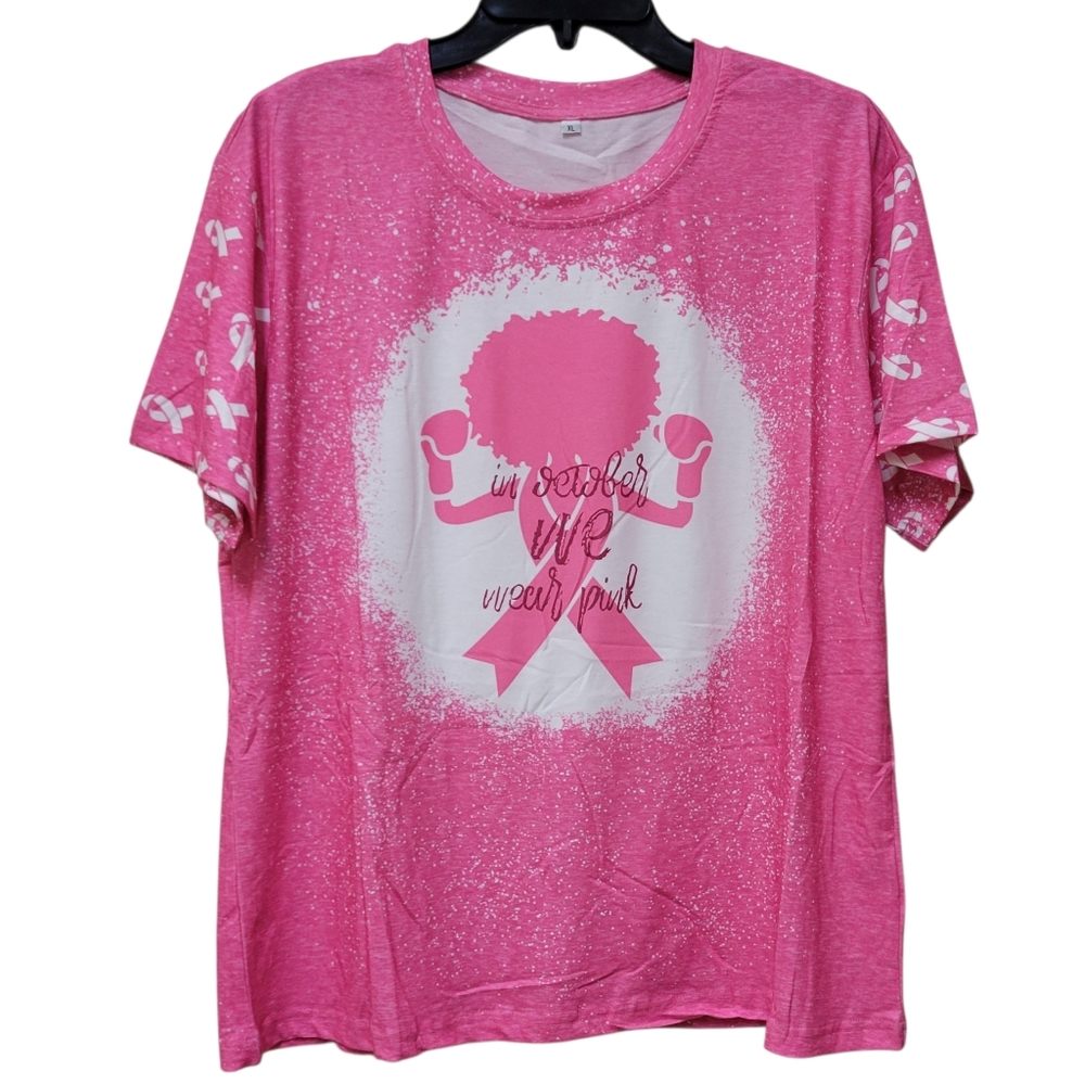 Women's Pink Ribbon Breast Cancer Awareness T-Shirt - NWOT